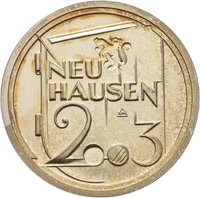 Medaille von Victor Huster auf 850 Jahre Neuhausen
