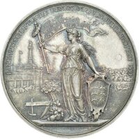 Medaille auf das landwirtschaftliche Jubiläumsfest 1889 in Cannstatt