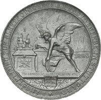 "Mitarbeiter"-Medaille der Ausstellung für Elektrotechnik und Kunstgewerbe in Stuttgart 1896