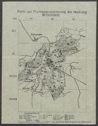 2 Fragebogen und Karte Mittelbronn, OA Gaildorf